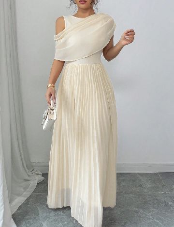 Rochie lunga SHEIN, crem