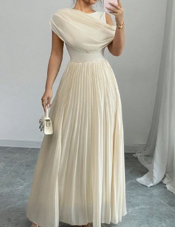 Rochie lunga SHEIN, crem
