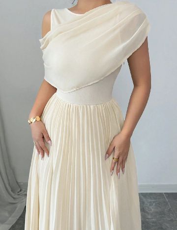 Rochie lunga SHEIN, crem