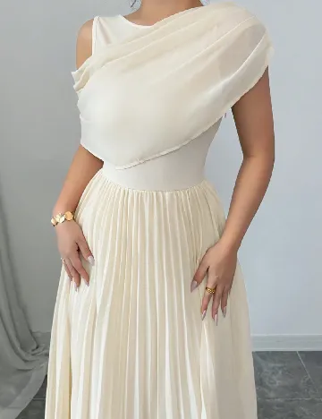 Rochie lunga SHEIN, crem