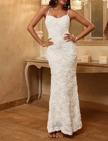 Rochie lunga SHEIN, ecru