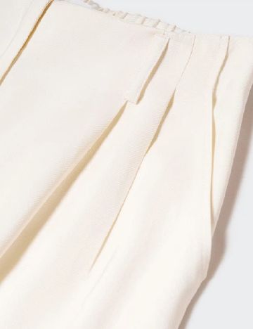 Pantaloni Mango, crem