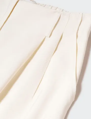 Pantaloni Mango, crem