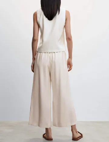 Pantaloni Mango, crem
