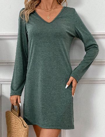 Rochie scurta SHEIN, verde
