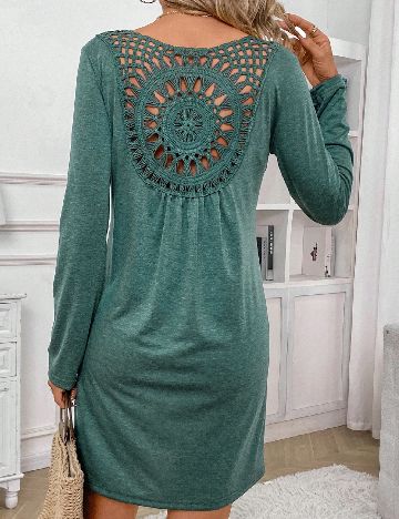 Rochie scurta SHEIN, verde