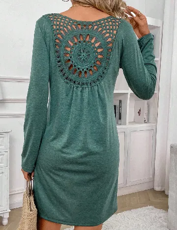 Rochie scurta SHEIN, verde