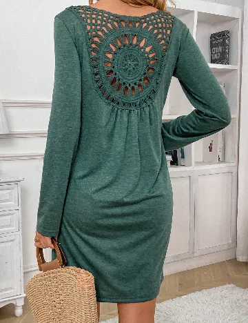 Rochie scurta SHEIN, verde