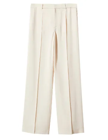 Pantaloni Mango, crem