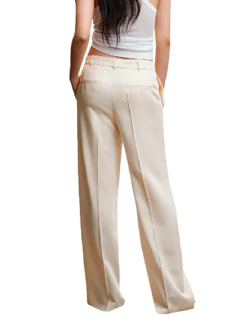 Pantaloni Mango, crem