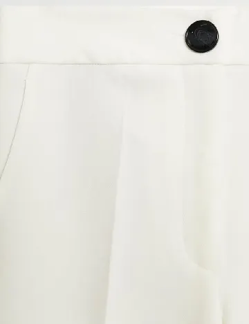 Pantaloni Mango, alb