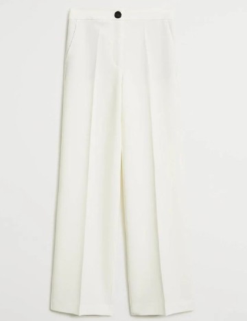 Pantaloni Mango, alb