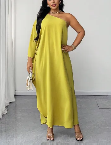 Rochie lunga SHEIN CURVE, verde