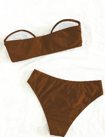 Costum de baie SHEIN, maro