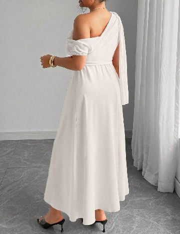Rochie medie SHEIN CURVE, ecru