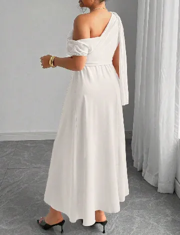 Rochie medie SHEIN CURVE, ecru