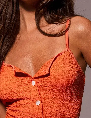 Rochie scurta SHEIN, portocaliu