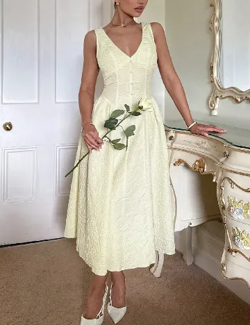 Rochie medie SHEIN, crem