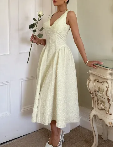 Rochie medie SHEIN, crem