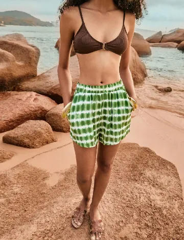 Pantaloni scurti SHEIN, verde