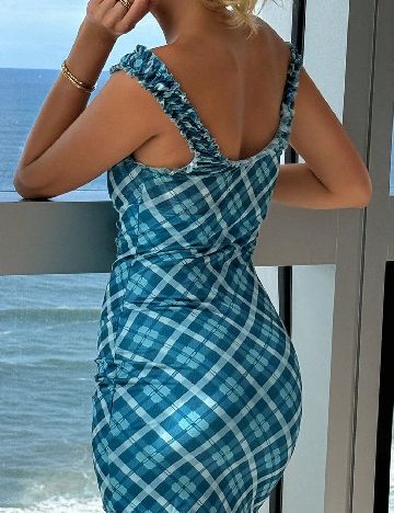 Rochie scurta Dazy, albastru