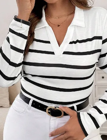 Bluza SHEIN CURVE, alb