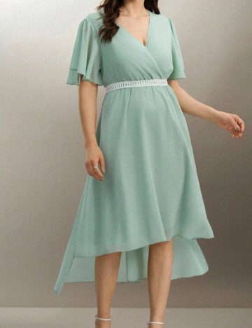Rochie medie SHEIN CURVE, verde
