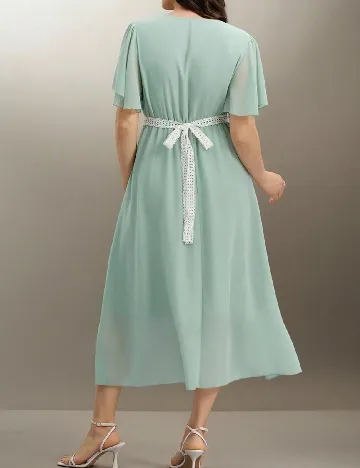 Rochie medie SHEIN CURVE, verde