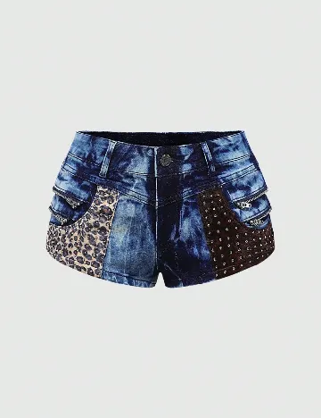 Pantaloni scurti Romwe, albastru