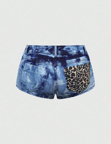 Pantaloni scurti Romwe, albastru