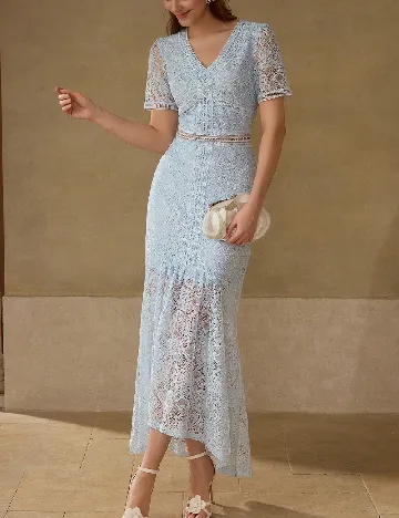 Rochie medie MOTF, albastru