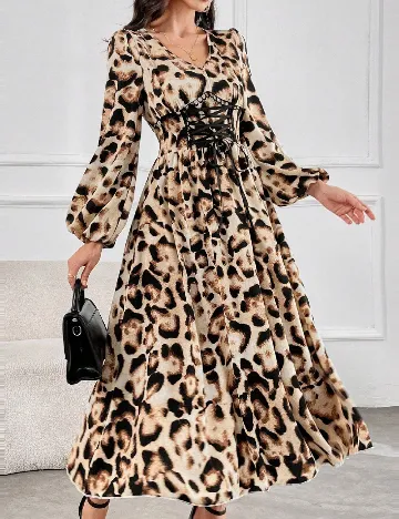 Rochie lunga SHEIN, animal print