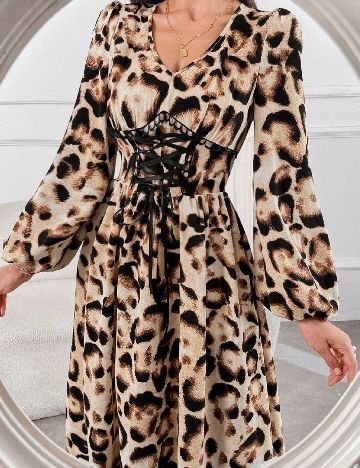 Rochie lunga SHEIN, animal print