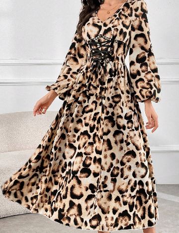 Rochie lunga SHEIN, animal print