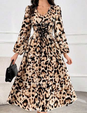 Rochie lunga SHEIN, animal print