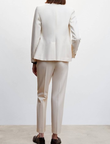 Pantaloni Mango, crem