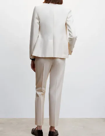 Pantaloni Mango, crem