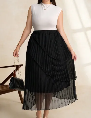 Fusta SHEIN CURVE, negru