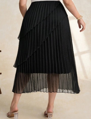 Fusta SHEIN CURVE, negru