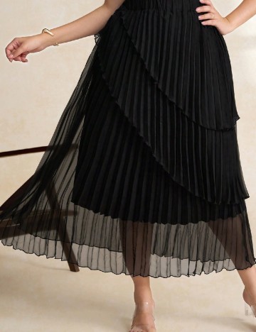 Fusta SHEIN CURVE, negru