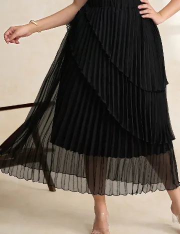 Fusta SHEIN CURVE, negru