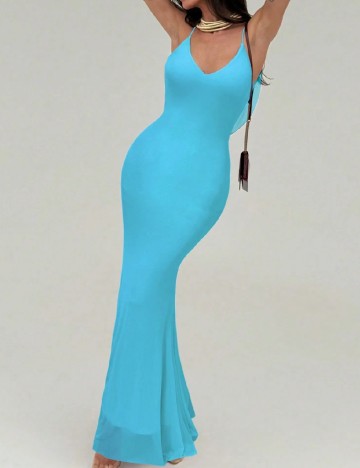 Rochie lunga SHEIN, albastru