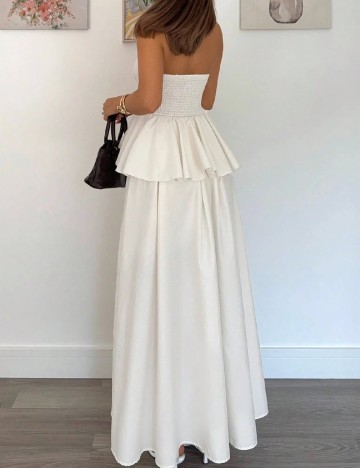 Rochie lunga SHEIN, ecru