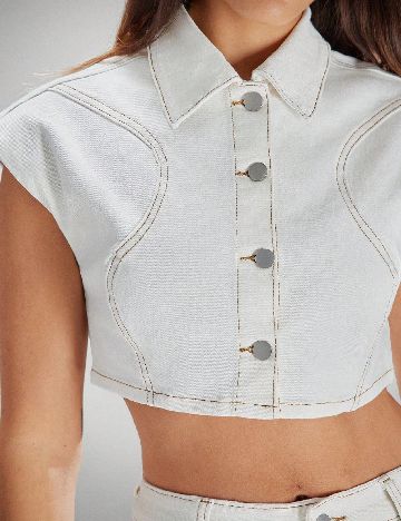 Top SHEIN, alb