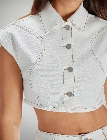 Top SHEIN, alb