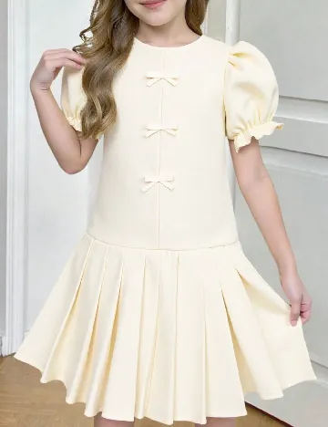 Rochie Shein Kids, ecru