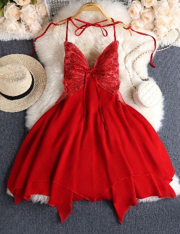Rochie scurta SHEIN, rosu