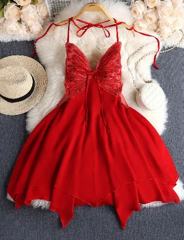 Rochie scurta SHEIN, rosu
