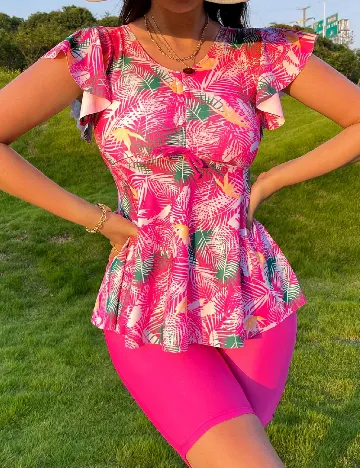 Costum de baie SHEIN, roz