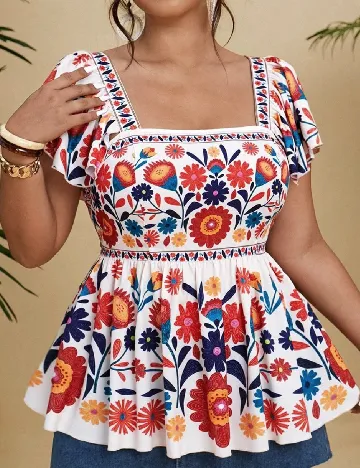 Bluza SHEIN CURVE, mix culori